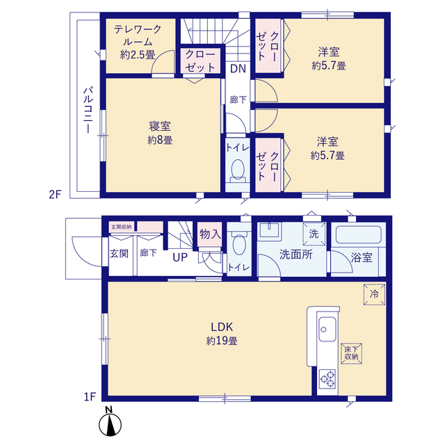 クレイドルガーデン知立市八橋町 第7の見取り図