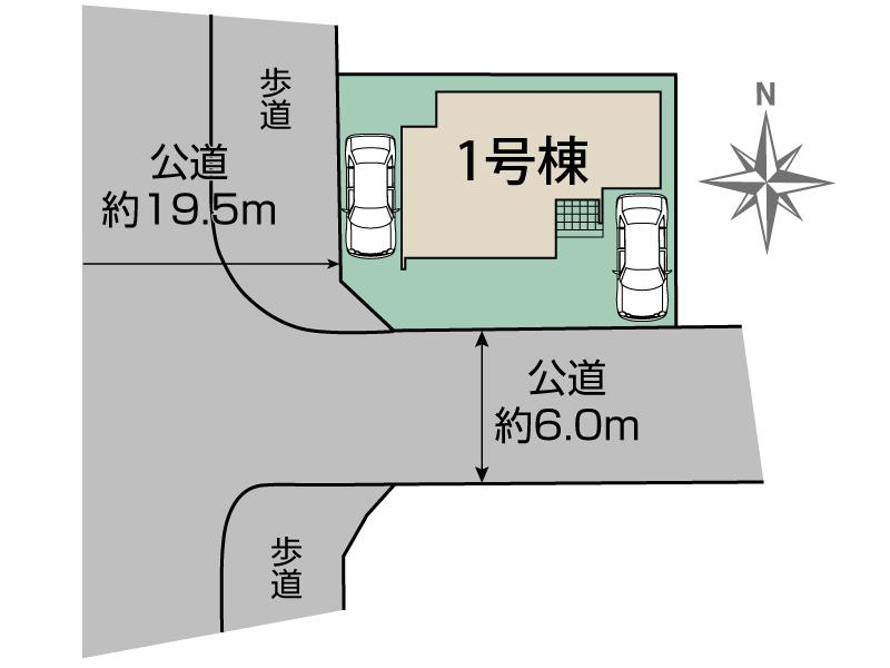 北九州市若松区西小石町2期1棟 区画図