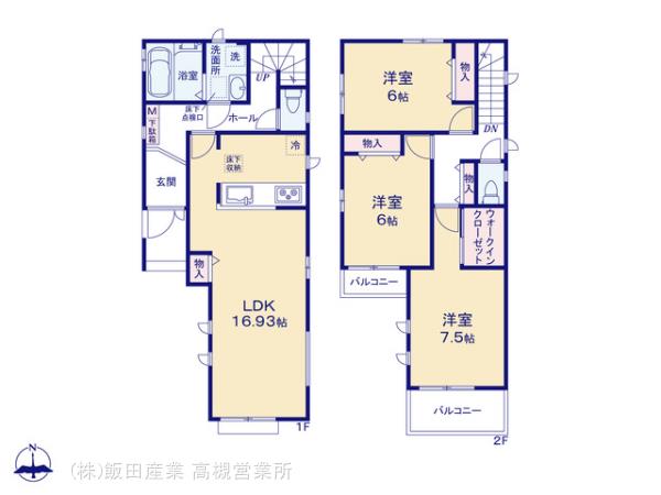 ハートフルタウン(高槻)高槻津之江町3丁目の見取り図
