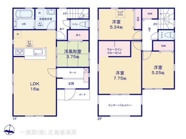 リーブルガーデン府中町柳ケ丘４期の見取り図