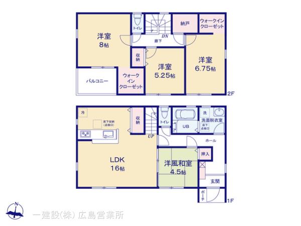リーブルガーデン府中町柳ケ丘４期の見取り図