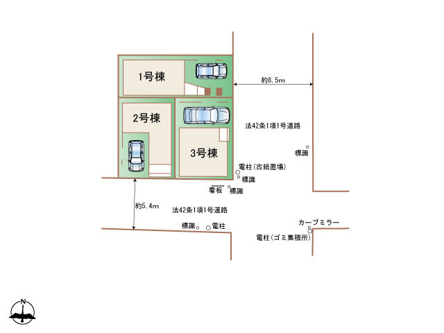 ハートフルタウン幸区塚越2期の見取り図