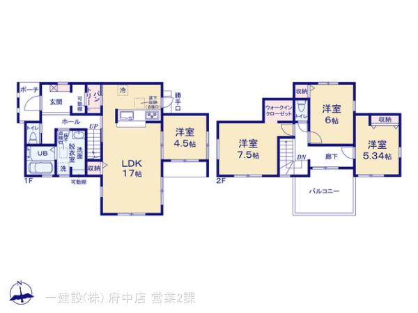 リーブルガーデン八王子市ゆりのき台１期の見取り図