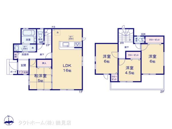 グラファーレ4118横浜市戸塚町６期４棟の見取り図