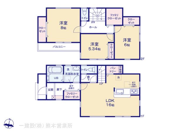 リーブルガーデン南区白藤第二の見取り図