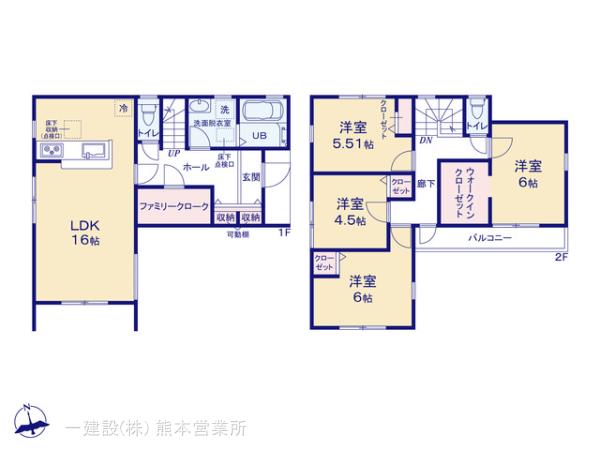 リーブルガーデン東区京塚本町第四の見取り図