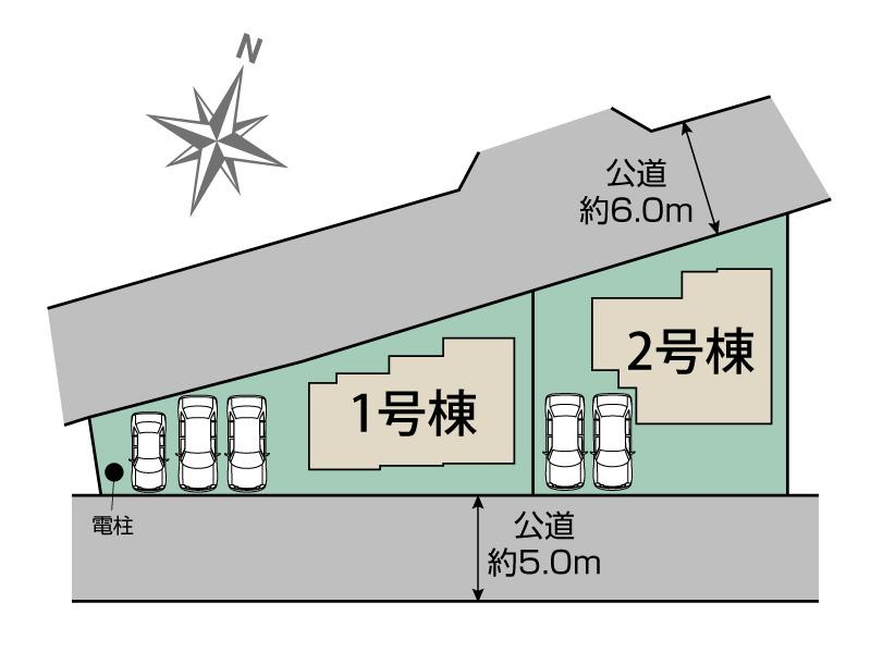 ブルーミングガーデン上尾市小泉２棟の見取り図