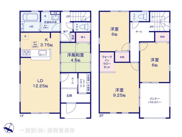 リーブルガーデン門一丁目の見取り図