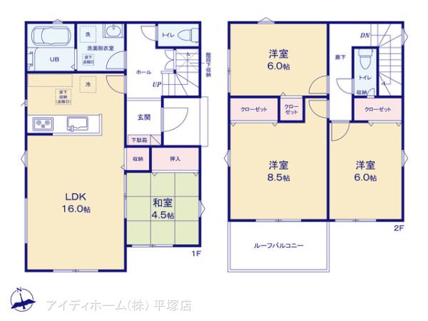 リナージュ秦野鈴張町２４－１期の見取り図