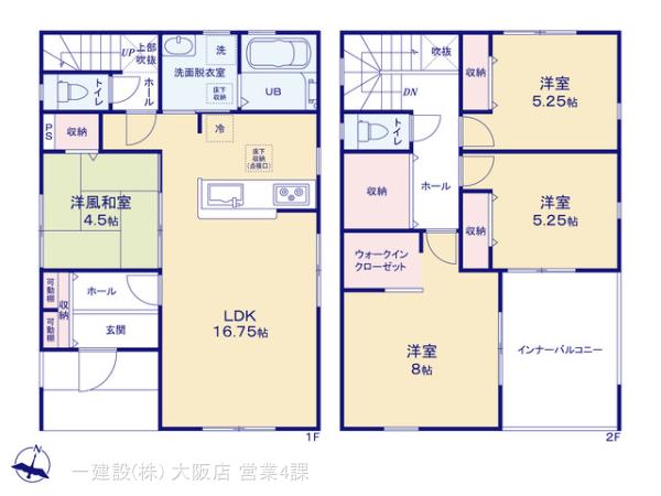 リーブルガーデン堺市南区赤坂台５丁３期の見取り図