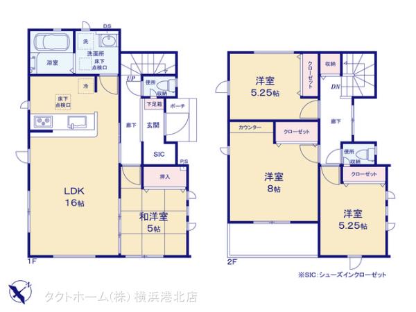 グラファーレ4216横浜市阿久和東４期１棟の見取り図