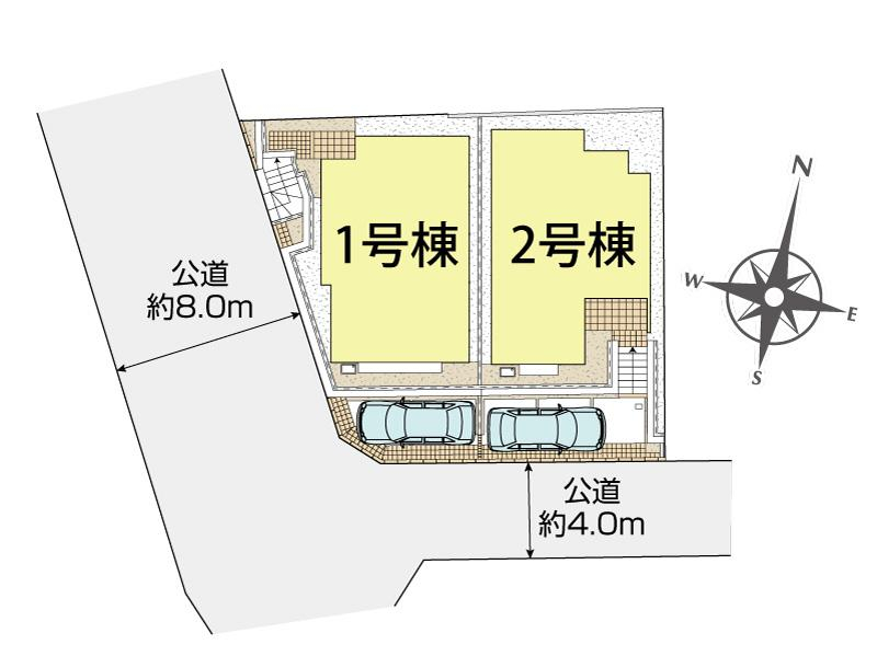 ブルーミングガーデン横浜市旭区笹野台３丁目２棟の見取り図