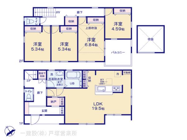 リーブルガーデン磯子区杉田７丁目の見取り図