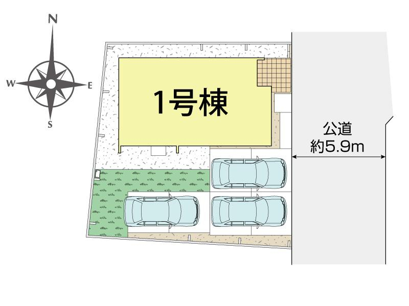 ブルーミングガーデン岡山市中区関２期１棟の見取り図