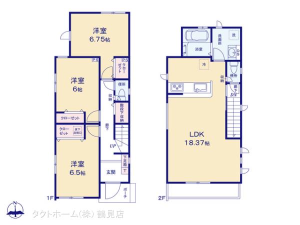 グラファーレ4218横浜市谷津町２期２棟の見取り図