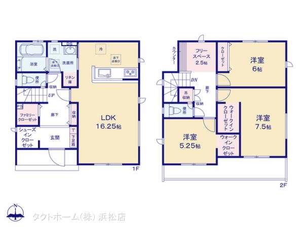 グラファーレ4253湖西市新居町新居６期１棟の見取り図