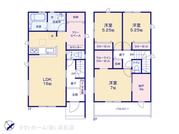 グラファーレ4253豊橋市佐藤１棟の見取り図