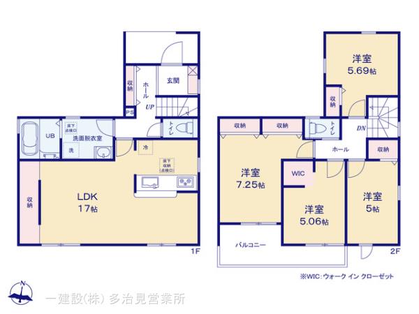 リーブルガーデン犬山市五郎丸の見取り図