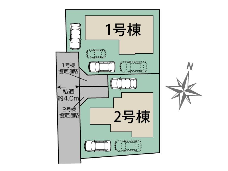 ブルーミングガーデン熊本市東区桜木４丁目２棟の見取り図