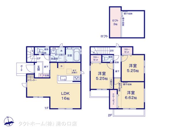 グラファーレ4159藤沢市白旗２期２棟の見取り図