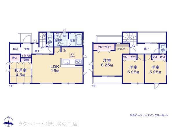 グラファーレ4159秦野市今泉６期１棟の見取り図