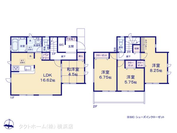 グラファーレ4105横浜市東上郷町４期１棟の見取り図