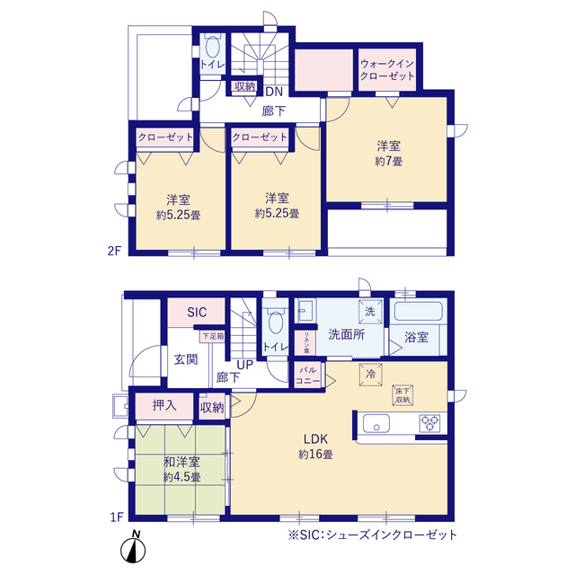 グラファーレ4281高崎市倉賀野町１２期２棟の見取り図