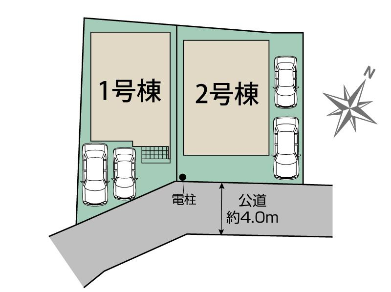 ブルーミングガーデン相模原市南区相南１丁目２棟の見取り図