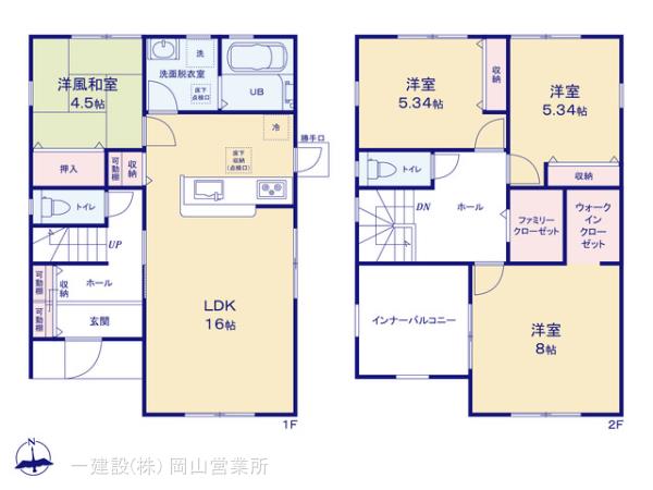 リーブルガーデン津山市志戸部の見取り図