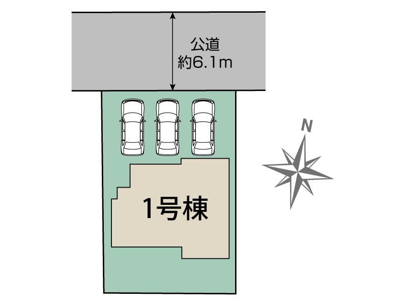 ブルーミングガーデン広島市安佐南区安東５丁目１棟の見取り図