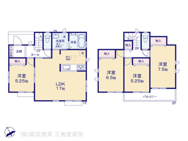 ハートフルタウン小山町用沢Ⅲの見取り図