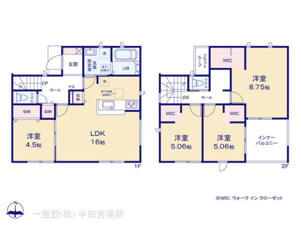 リーブルガーデン常滑市新浜町４丁目第３の見取り図