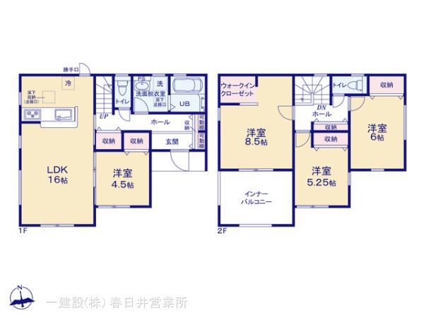 リーブルガーデン江南市村久野町の見取り図