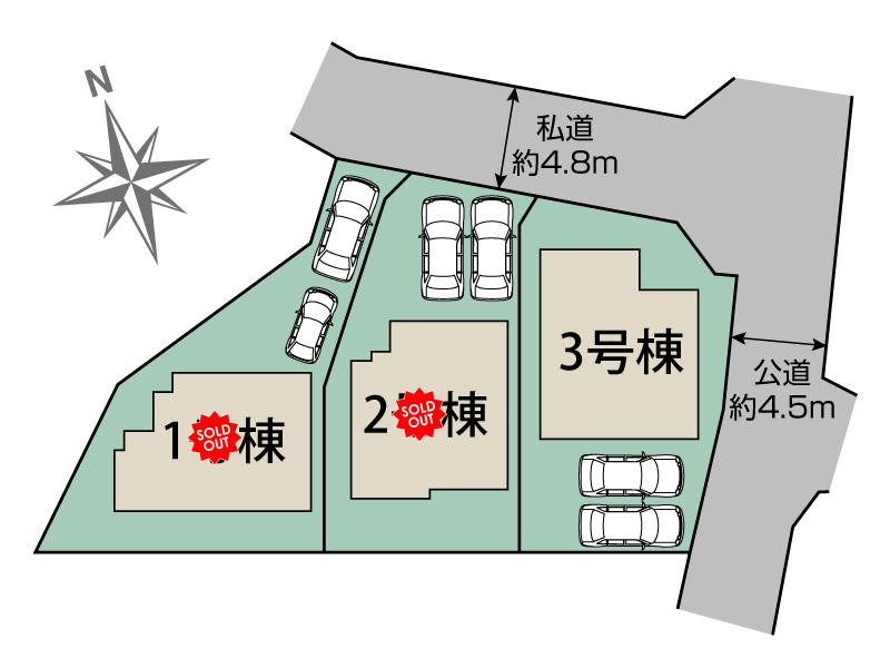 ブルーミングガーデン八王子市川口町３棟の見取り図