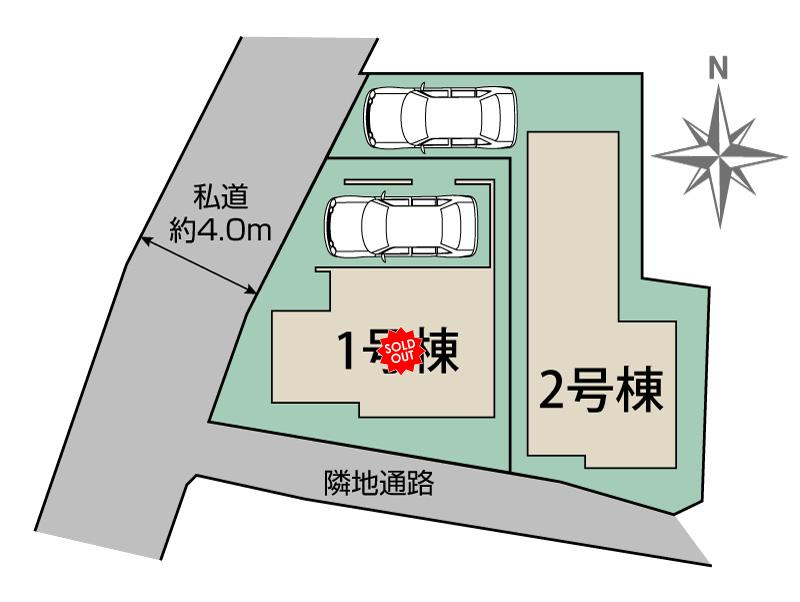 ブルーミングガーデン板橋区赤塚新町１丁目２棟の見取り図