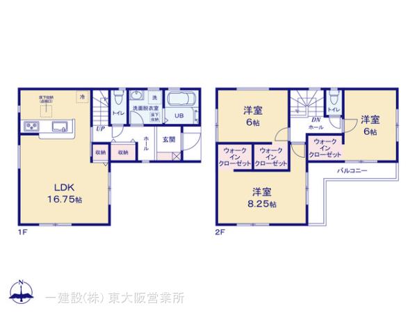 リーブルガーデン八尾高安町南の見取り図