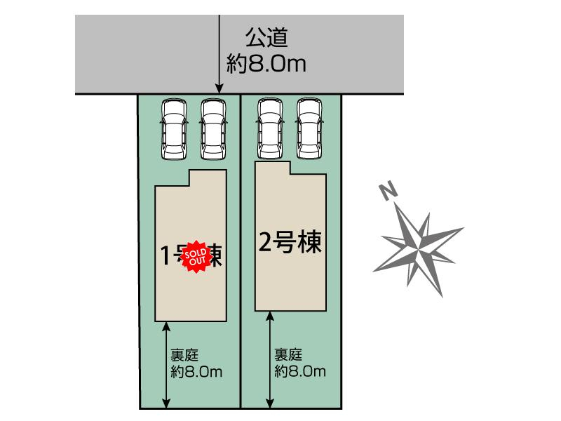 ブルーミングガーデン江別市文京台の見取り図