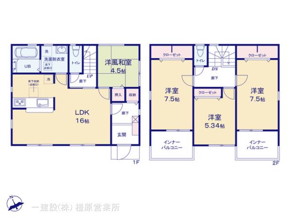 リーブルガーデン桜井市三輪８期の見取り図