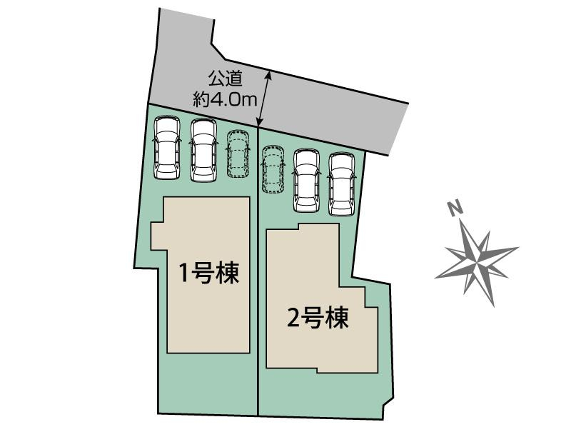 ブルーミングガーデン熊本市北区清水新地１丁目２棟の見取り図