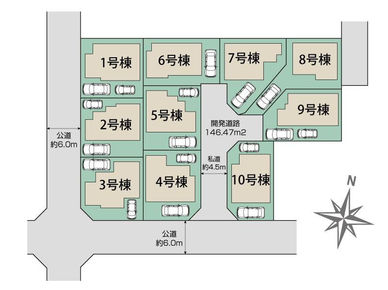 ブルーミングガーデン福生市南田園２丁目１０棟の見取り図