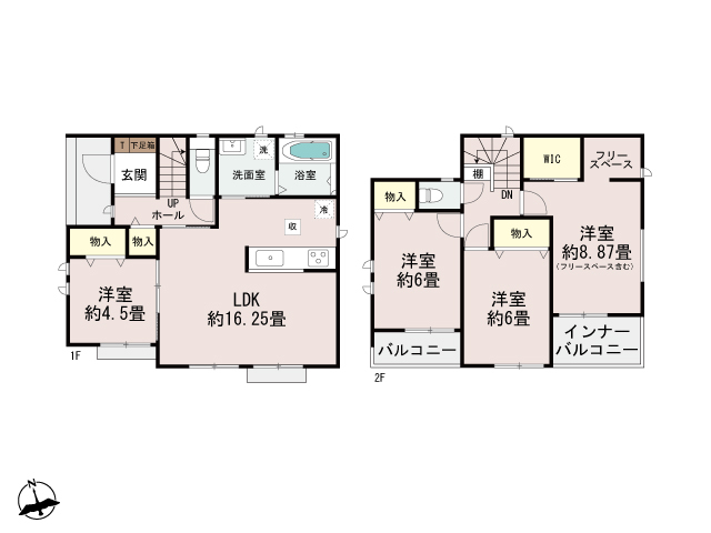 ハートフルタウン高崎市浜尻町3期の見取り図
