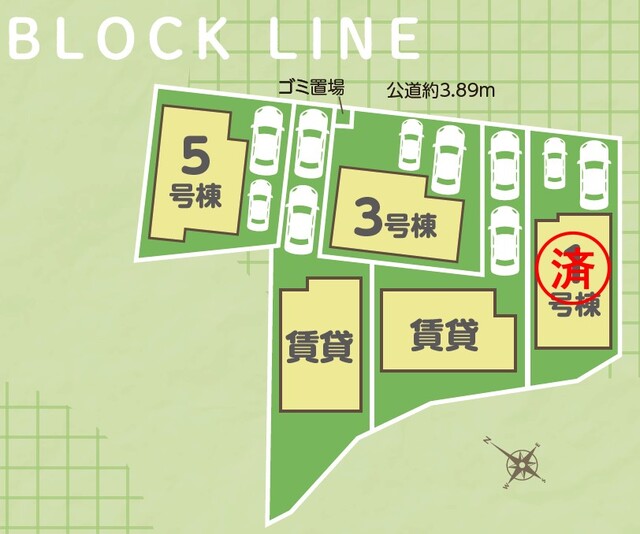 リナージュ岸和田市別所町２２－１期の見取り図