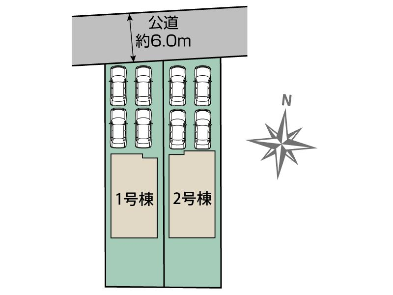 磐田市国府台2棟 区画図