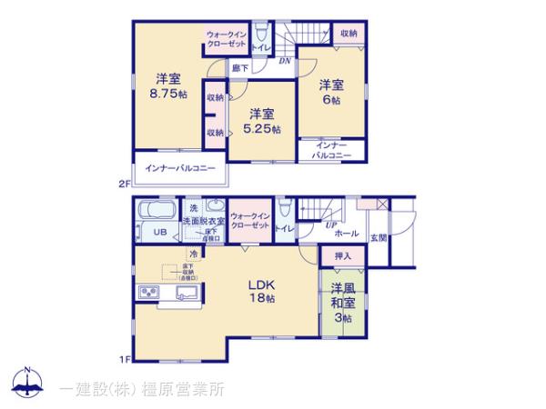 リーブルガーデン広陵町三吉大垣内の見取り図