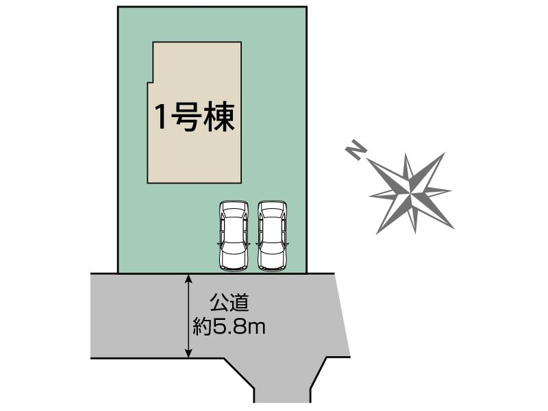 ブルーミングガーデン三木市緑が丘町中３丁目１棟の見取り図
