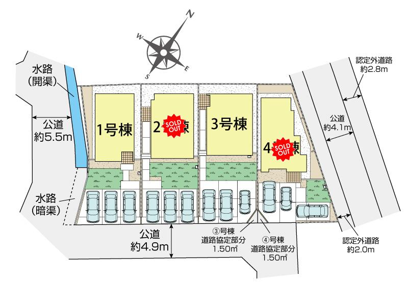 ブルーミングガーデン岡山市東区広谷４棟の見取り図