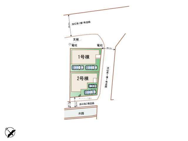 ハートフルタウン(東)北名古屋市徳重大山の見取り図