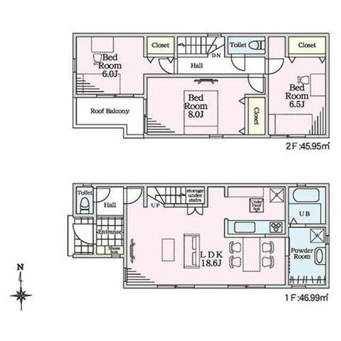 リナージュ池田市神田２２－３期の見取り図