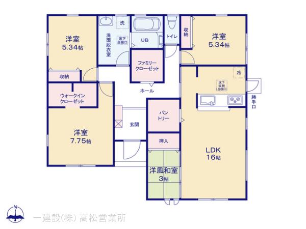 リーブルガーデン三木町第三の見取り図