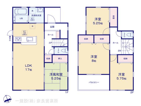 リーブルガーデン奈良五条畑３期の見取り図